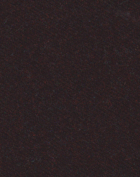 Rich dark brown with orange and blue flecks twill Harris Tweed 74cm wide x 27cm long