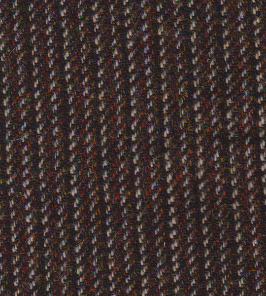 Multi brown stripes Harris Tweed 74cm wide x 50cm long continual