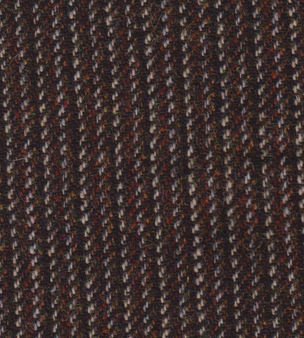 Multi brown stripes Harris Tweed 74cm wide x 50cm long continual