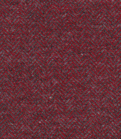 Red and Light Grey hb Harris Tweed 74cm wide x 65cm long