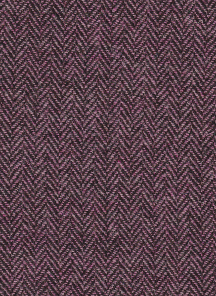 Brown & light pink herringbone Harris Tweed 72cm wide x 45cm long continual