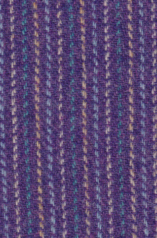 Mid purple pinstripe Harris Tweed 74cm wide x 30cm long