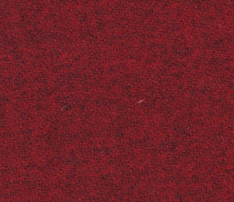 Festive flecked red plain Harris Tweed 74cm wide x 50cm long continual